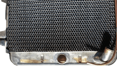 New lower tank for Chevrolet radiator.