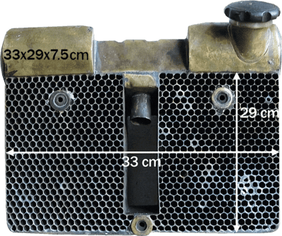 Scott motorcycle radiator dimensions.